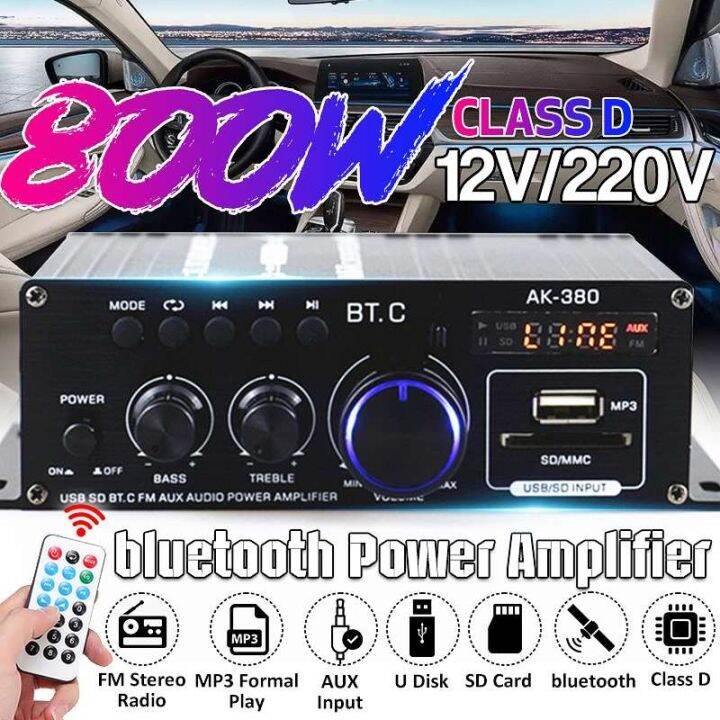 Ampli Bluetooth Amplifier Ampli Amplifier Mobil Audio Bluetooth Mobil Car Audio Power