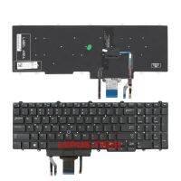 【City of Angels】 US Layout Keyboard สำหรับ DELL E5550 E5570 E5580 Präzision 15 17 7000 Backlit WithPoint Stick