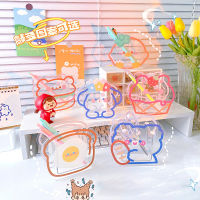 Kawaii Desk Organizer Acrylic Pen Holder Stationery Organizer Transparent Desktop Storage Box Makeup Brush Storage Bucket