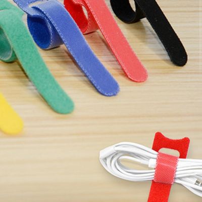 50pcs /100pcs Releasable Cable Ties Colored Plastics Reusable Cable ties Nylon Loop Wrap Zip Bundle Ties T-type Cable Tie Wire