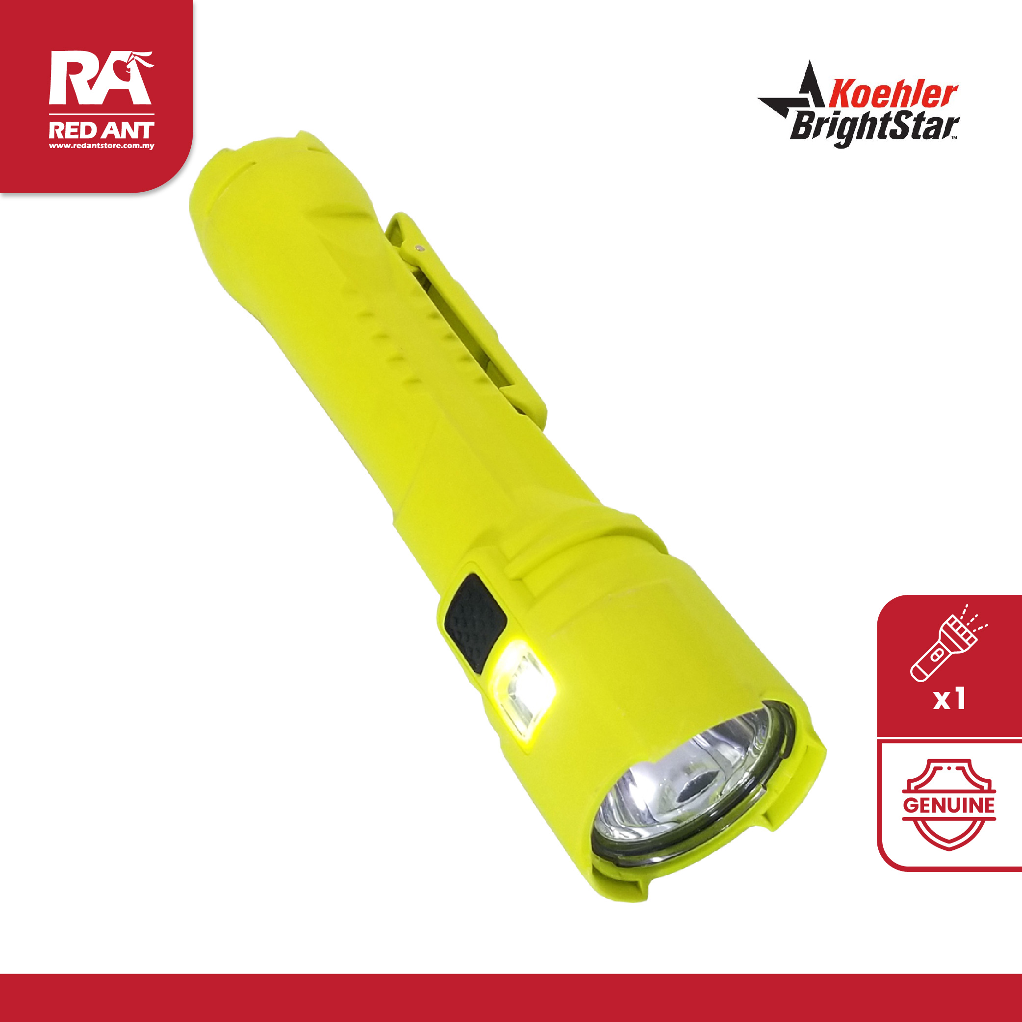 Bright Star Flashlight WorkSafe Intrinsic Razor 3 AA Batteries LED 