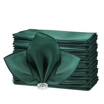 12Pcs Table Napkins 30x30cm Square Satin Fabric Napkin Cloth Pocket  Handkerchief for Wedding Birthday Home Party Napkins Cloth