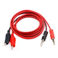 Hot Selling Zishan 1M Alligator Cilp To Banana Plug Test Cable Lead Connector Dual Tester Probe Crocodile Clip For Multimeter Measure Tool