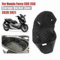 ☇สำหรับฮอนด้า Forza350 Forza300 Forza 350 300 2020-2022ถังเก็บของปลอกหมอนซับในแผ่นรองผ้าห่ม Bantal Kursi หนัง PU