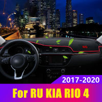 Car Dashboard Covers Mat Avoid Light Sun Shade Pad Instrument Panels Cars Trims For Kia Rio 4 2017 2018 2019 2020 Accessories