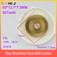 CHKJ 1Pc Key Duplicated Machine Saw Blade 60X7.3X12.7Mm 60T Double Side Titanium Coated Key Machine Cutter For Copy Keys