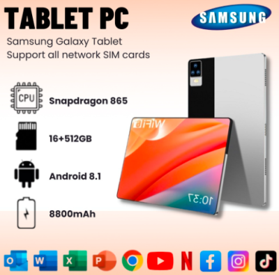 Samsung Tablet PC  แท็บเล็ต 12 Inch Android 12.0 Memory 12GB RAM 128GB/512GB ROM สองซิม 4G/5G LTE รองรับซิมการ์ดทุกเครื่อข่าย