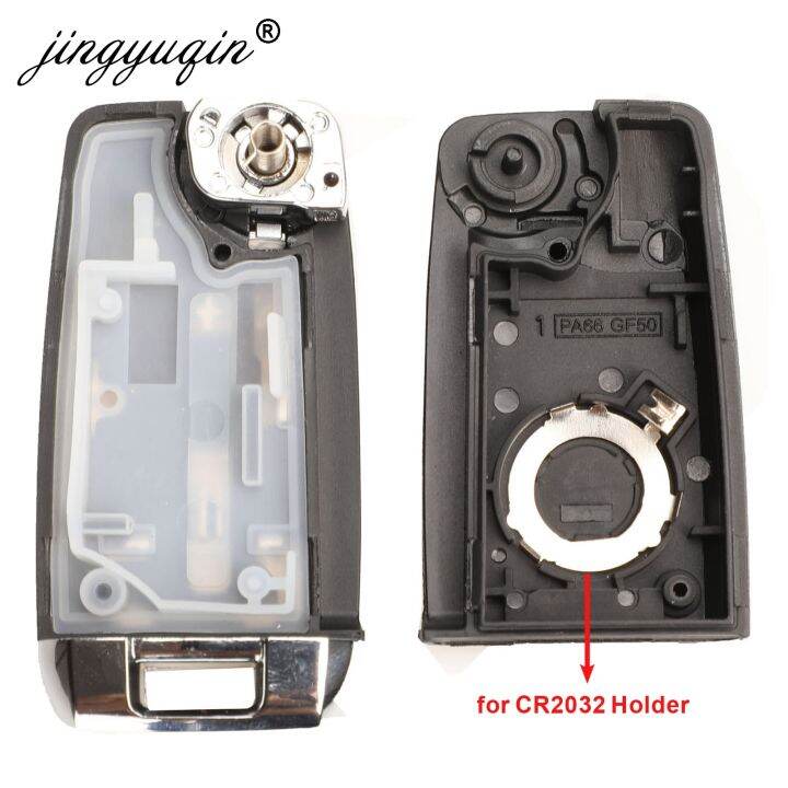 jingyuqin-3ปุ่มดัดแปลงตัวพับเก็บรีโมทรถซองใส่กุญแจเคสสำหรับ-volkswagen-vw-jetta-golf-passat-beetle-b5โปโลที่นั่งสโกด้า