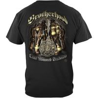 เสื้อยืด ผ้าฝ้ายแท้ Mens Firefighter Time Honor Tradition T-Shirt BlackMens classic fashion round neck T-shirt