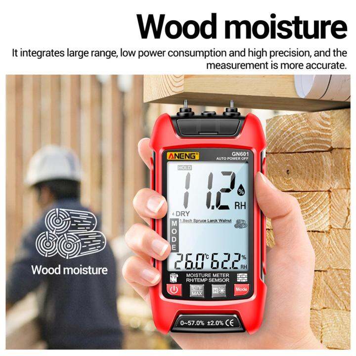 BolehDeals Digital Moisture Meter Damp Meter Dampness Meter Moisture