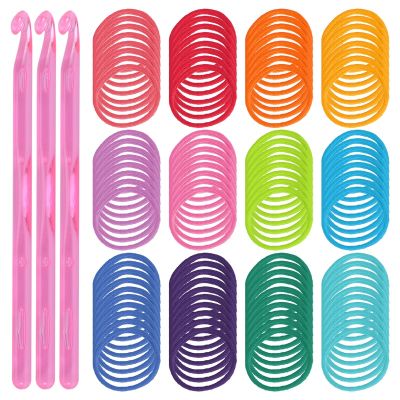 192 Pcs 7 Inches Potholder Loops Weaving Loom Loops Weaving Craft Loops with 12 Colors for DIY Crafts Supplies A