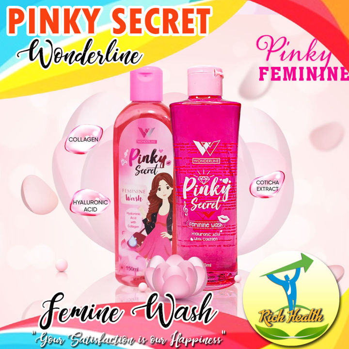 100 Original Pinky Secret Feminine Wash Wonderline 150ml Hyaluronic