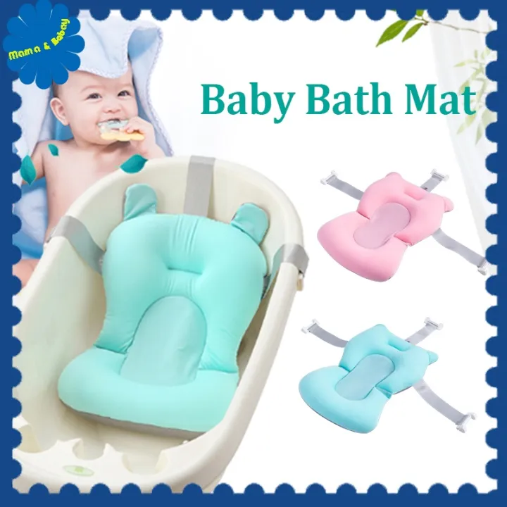 Baby Bath Tubbath Net Newborn Foldable, Non Toxic Baby Bathtub Mat