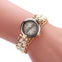 【YF】 Diamonds Watches Women Casual Knitting Rope Chain Winding Analog Quartz Movement Wrist Watch Decoration Elegant Reloj Mujer