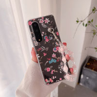 เคสโปร่งใสกันกระแทกแข็งพิมพ์ลายดอกไม้สีสันสดใสสำหรับ Samsung Galaxy Z Fold 4 3 Caseสำหรับ Z Fold4 Fold3