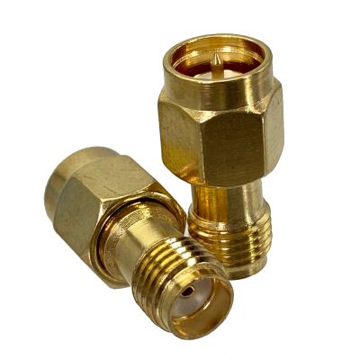 1Pcs Adapter SMA Male Plug to SMA Female Jack Slide on Straight RF COAXIAL Connector Wire Terminals Electrical Connectors