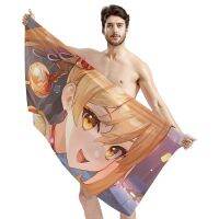 TOADDMOS Yoimiya Anime Print Casual Home Towel Cartoon Genshin Impact Design Comfortable Lightweight Face Hair Towel Child Gift Towels