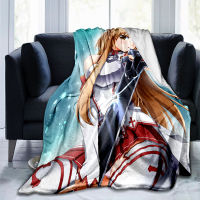 Hot Anime SAO Sword Art Online Anime Modern Blanket Gedruckt Bettdecke Geschenk Flannel Soft Plush Sofa Bed Throwing Blankets