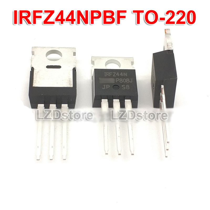 5/10/20/50/100PCS IRFZ44N IRFZ44 Transistor MOSFET N-Channel 49A 55V 