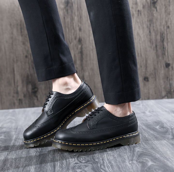 dr-martens-รองเท้าคัดชูหนังแท้-สีดำ-dr-martens-รุ่น-3989-brogues-smooth-leather-shoes-black