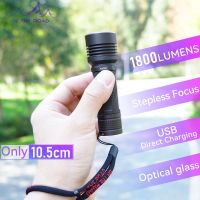 ON THE ROAD i5 focusing strong light flashlight USB direct charging zoom small flashlight mini portable remote Rechargeable  Flashlights