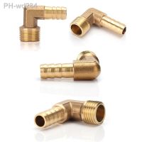 Brass Hose Barb Fitting Elbow 6/8/10/12/16/19mm To 1/4 1/8 1/2 3/8 quot; BSP Male Thread Barbed Coupling Connector Joint Adapter