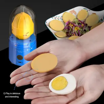 EggFecto Egg Yolk Mixer - Egg Spinner Scrambler for Small and Large Eggs |  Portable Golden Egg Maker for Hard Boiled Eggs | Easy To Use Manual Egg