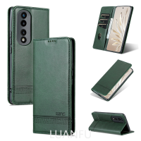 กระเป๋าสตางค์ L &amp; F สำหรับเคส Honor90/เคส Honor90 Pro ซองกระเป๋าสตางค์หนังคุณภาพสูงเคสป้องกันการกระแทกโทรศัพท์มือถือ