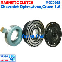 คลัชคอมแอร์ เชฟโรเลต ออฟตร้า อาวีโอ ครูซ 1.6 MGC0068 Compressor Clutch For Chevrolet Optra Aveo Cruze 1.6 หน้าคลัชคอมแอร์ มู่เล่คลัช ชุดคลัช