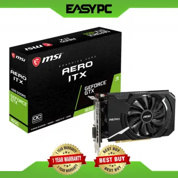 Msi gtx1050ti aero best sale itx oc 4gb 128bit