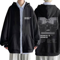 Rapper Young Thug Business Is Busines Oversized Graphic Zipper Hoodie Male Eu Size Jacket Men Fashion Hip Hop Vintage Sweatshirt 4XL 5XL 6XL