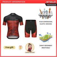 [IN STOCK]AIPEILEI Mens Cycling Jersey Road Bike Jersey with Cycling Bib Shorts Cycling Clothing Set for Men