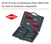 KNIPEX 00 20 18 ชุดคีมและไขควงอิเล็กทรอนิกส์สำหรับช่างมืออาชีพ | Knipex Electronic pliers set GERMANY