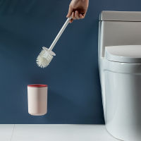 Toilet Brush Self Designed Long Handle Hole Free Toilet Bottom Drain Groove Anti Splash Wall Mounted Toilet Brush