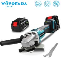 125/100MM Cordless Angle Grinder Cutting Machine Electric Grinder Power Tool with 1/2 Lithium-Ion Battery for Makita 18V Battery