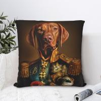 {ความคิดสร้างสรรค์ของตกแต่งบ้าน} Bertie The Hungarian Vizsla Dog ปลอกหมอน Meme Cojines เคสนิ่มพิมพ์ลาย DIY สำหรับการตกแต่งบ้าน