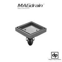 MAGdrain DP7Q5-G ชุดท่อระบายน้ำวัสดุทองเหลือง ระบบป้องกันการย้อนกลับ (แบบโชว์กระเบื้อง)  ขนาด 4x4 นิ้ว