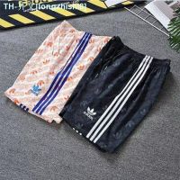 ♞ Adidas Brand Clover Shorts Summer Mens And Womens Same Style Shorts Full Printed Logo Embroidery Logo Casual Shorts Five-Point Pants