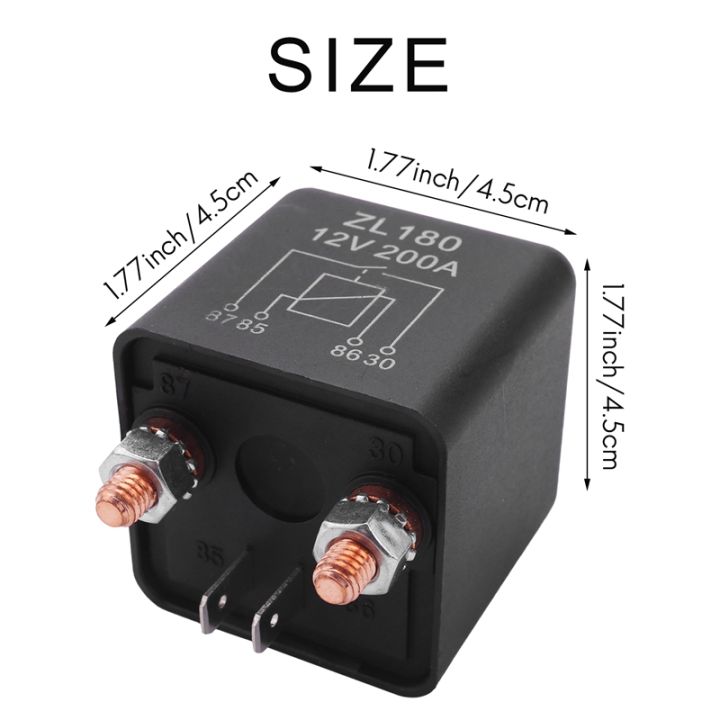 12v-200a-relay-car-truck-engine-automobile-boat-car-starter-heavy-duty-split-charging-zl180-with-2-pin-footprint-2-terminal-1-set