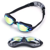 Silicone Swimming Goggles Men Women Electroplating Colorful Adjustable Professional Swimming Glasses Waterproof Anti-Uv Goggles