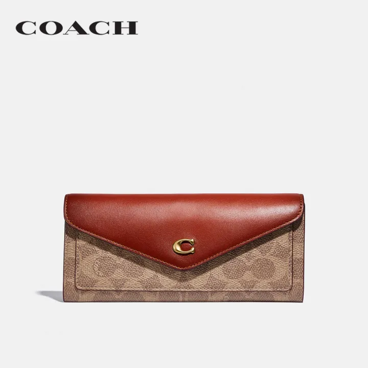 coach-กระเป๋าสตางค์ผู้หญิงรุ่น-wyn-soft-wallet-สีครีม-c2327-b4nq4