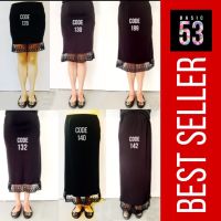 COD ♝☇♧ qafh47 Petticoat skirts base long short with lace inner skirt dalam perempuan 打底裙长短女 basic fashion