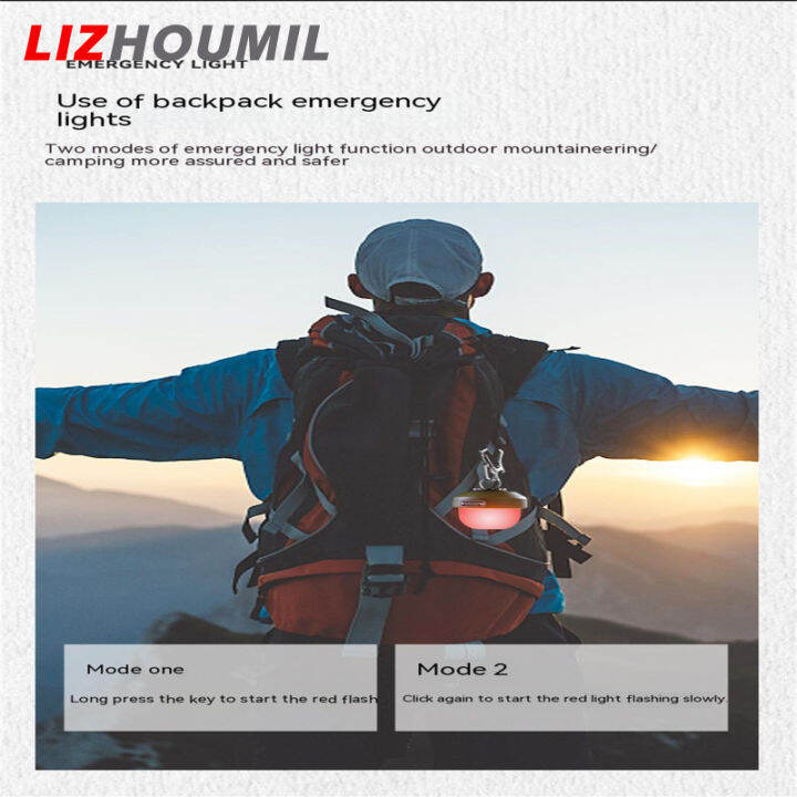 lizhoumil-โคมไฟตั้งแคมป์กลางแจ้ง3โหมดแสงอเนกประสงค์ตะเกียงตั้งแคมป์ชาร์จ-usb-พร้อมตะขอดีไซน์