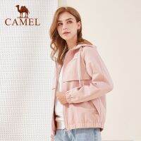 CAMEL เสื้อแจ็คเก็ตคาร์ดิแกนสําหรับสตรีแขนยาวมีฮู้ด 9113