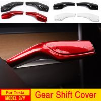 Column Gear Shift Cover For Tesla Model 3 Y 2023 2022 2021 Steering Lever Handle Protection Shifter Shell ABS Wiper Accessories