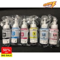 หมึก Epson 673 6สี หมึกเติมของแท้ % L800/L805/L810/L850/L1800 แบบไม่มีกล่อง #หมึกเครื่องปริ้น hp #หมึกปริ้น   #หมึกสี   #หมึกปริ้นเตอร์  #ตลับหมึก