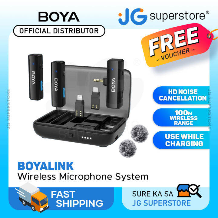 Boya BOYALINK DualChannel Wireless Microphone System 2.4GHz with HD