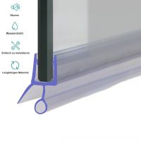 2pcs 50cm 6/8/10/12mm Shower Screen Seal Strip Frameless Glass Door Bottom Waterproof Seal Glue free Bathroom Hardware