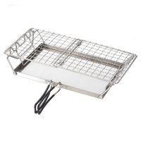 304 Stainless Steel Portable Camping Stove Toaster,Mini Hand-Held Holder Camp Roaster Grill Rack Camping Toaster