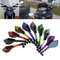 8mm 10mm CNC Aluminum Motorcycle Mirror Rear View Side Mirrors For Kawasaki Z900 Z900RS Z800 Z1000 Mirrors